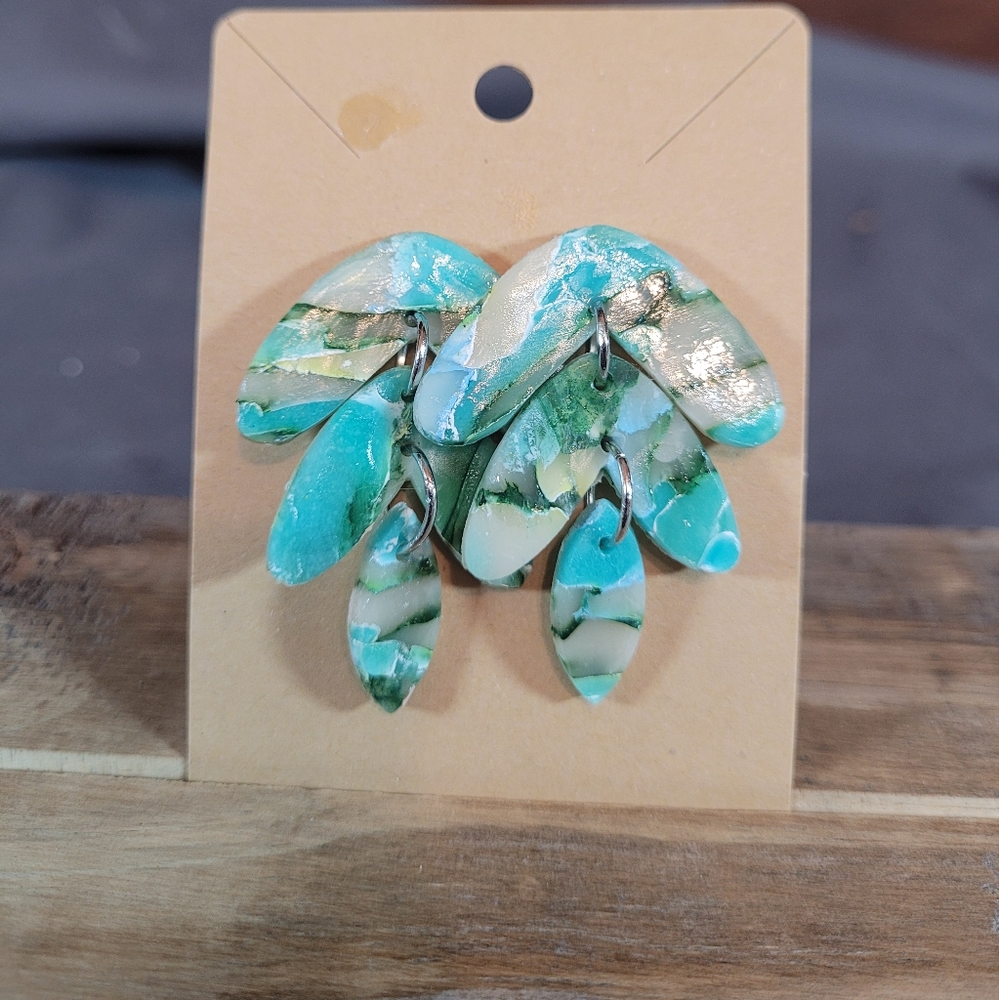 Polymer clay earrings.